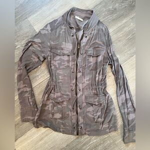 Maurices Gray Camouflage Utility Jacket